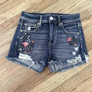 American Eagle jean Short Size 4 Next Level Stretch Hi Rise Shortie Floral